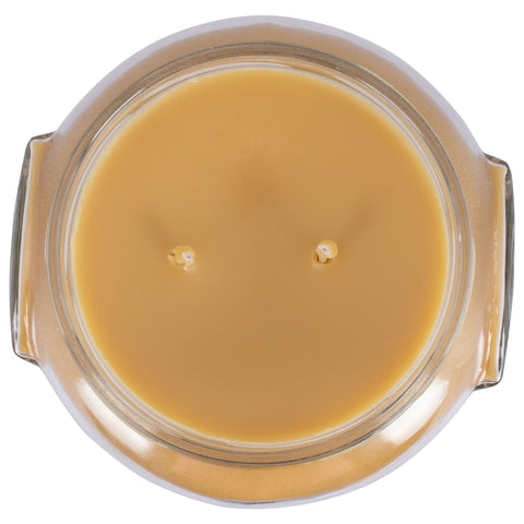 Tyler Fleur de Lis 2-wick display emphasizes even burn and strong fragrance.