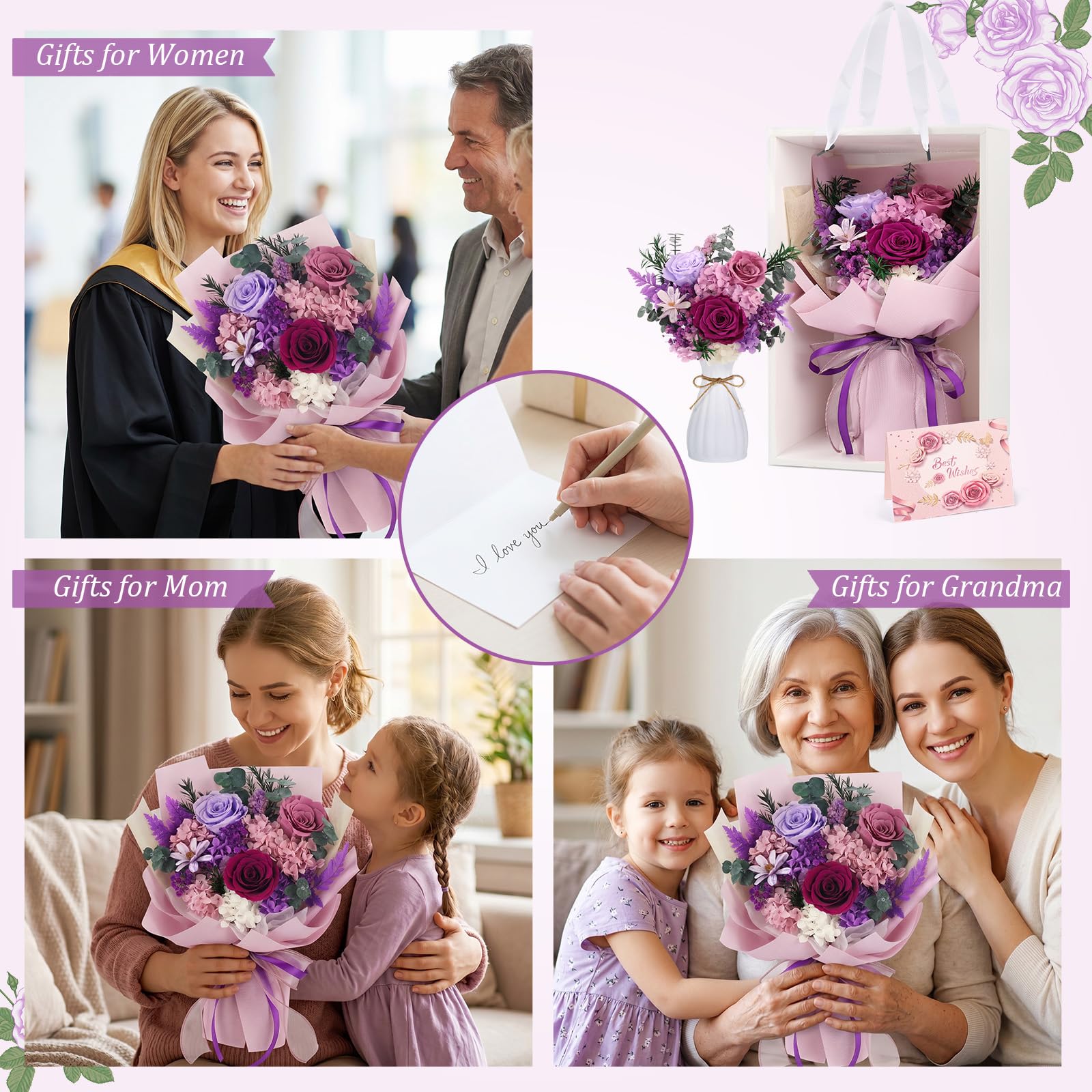 TYL&TYS Forever Rose gift box ready to present on any occasion.