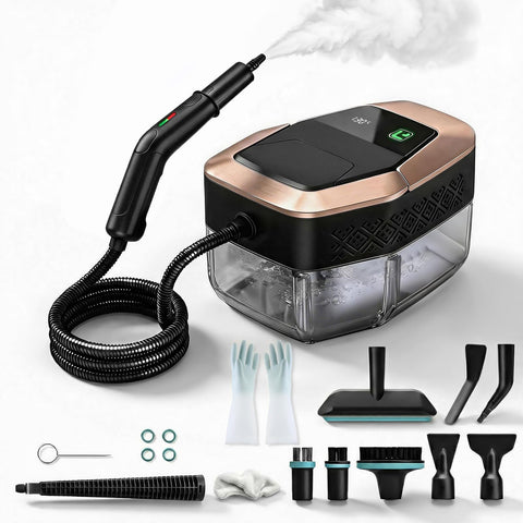 TYMAZ steam cleaner quick-heat feature enables immediate cleaning