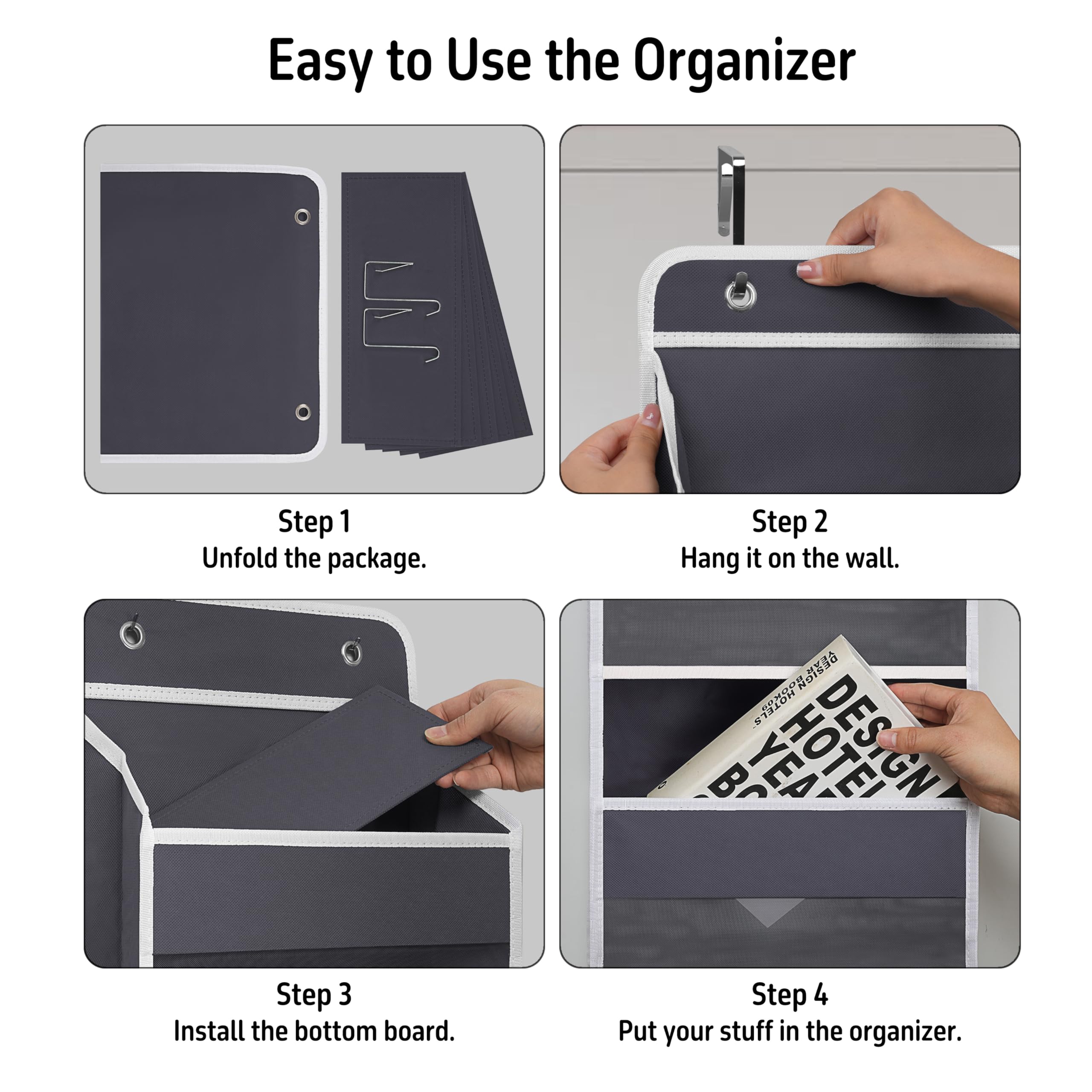 TYMENSH interior layout with built-in panels keeping the organizer stable.