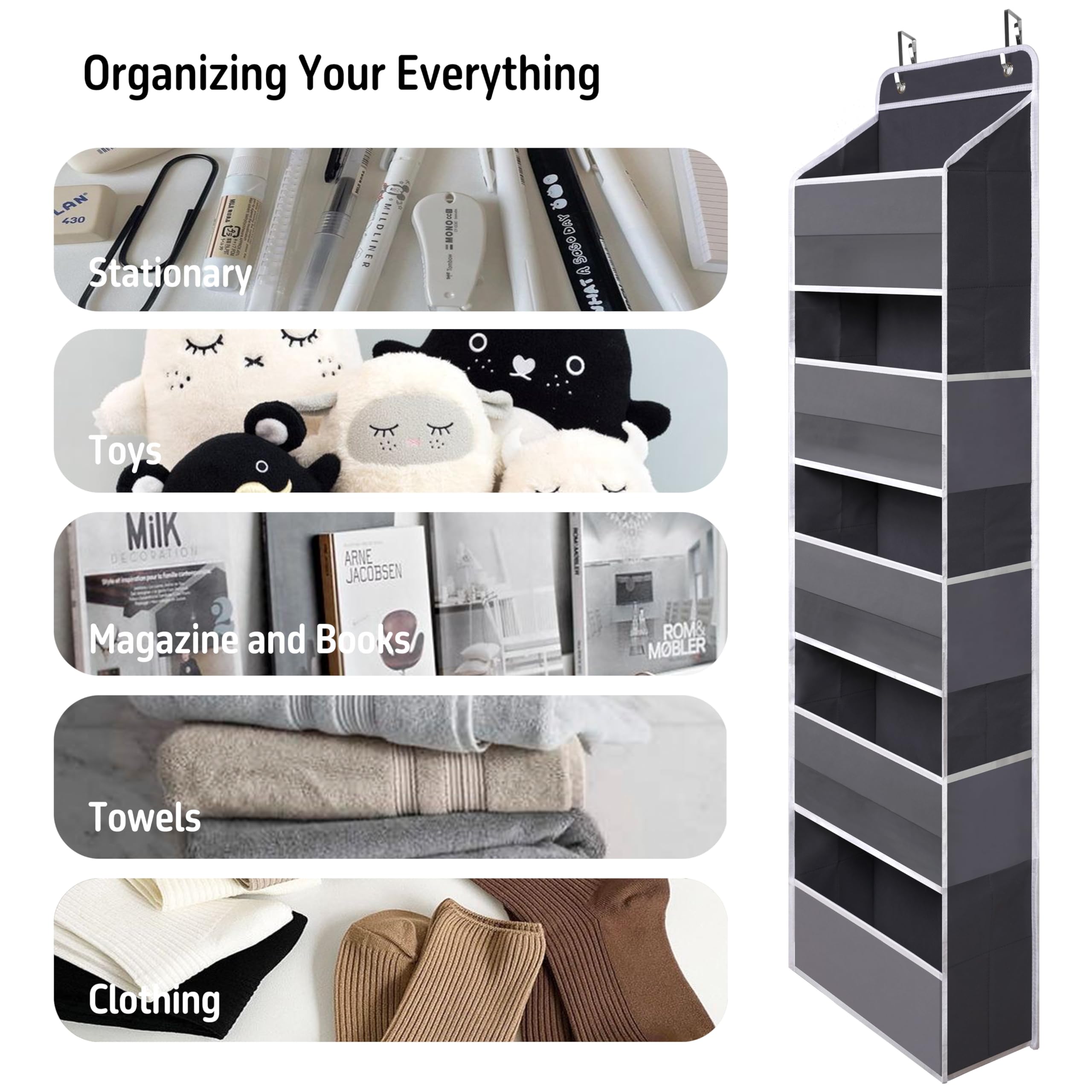 TYMENSH mesh side pockets for quick-grab storage of small items.