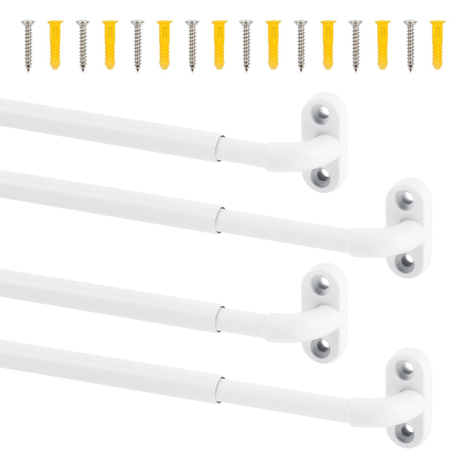 TYRON curtain rod 4-pack, ready-to-install packaging for quick setup