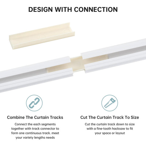 TYRON track rollers and hooks enable smooth curtain operation.