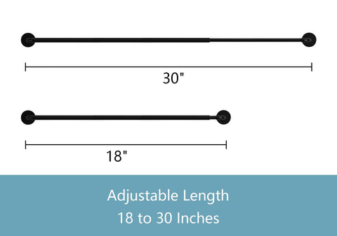 TYRON TYRON 2-pack magnetic rod in black enabling quick steel-surface setup