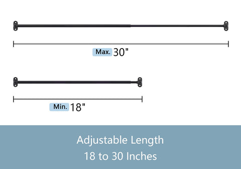 TYRON TYRON four-pack curtain rod set with hardware for wood or drywall.