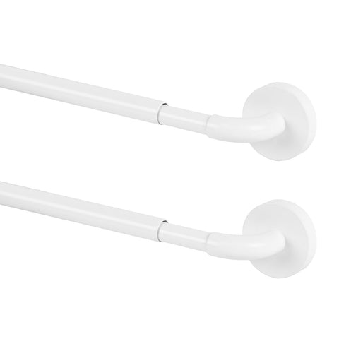 TYRON TYRON magnetic curtain rod mounted on metal door with white finish and easy install