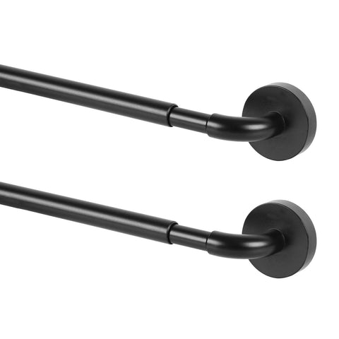 TYRON TYRON magnetic curtain rod mounted on metal door shows strong hold for French doors