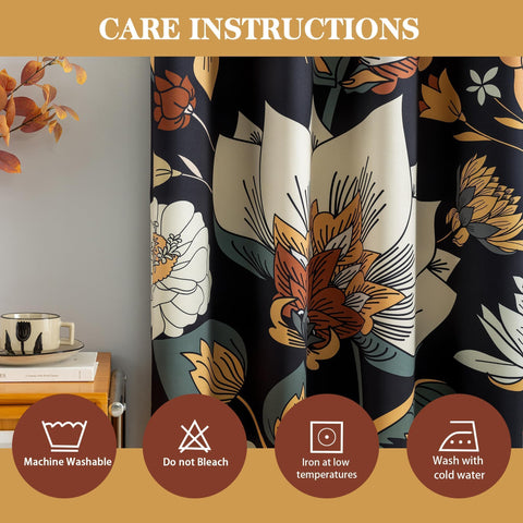 Tyrot 100% polyester curtains offer low-maintenance style and privacy