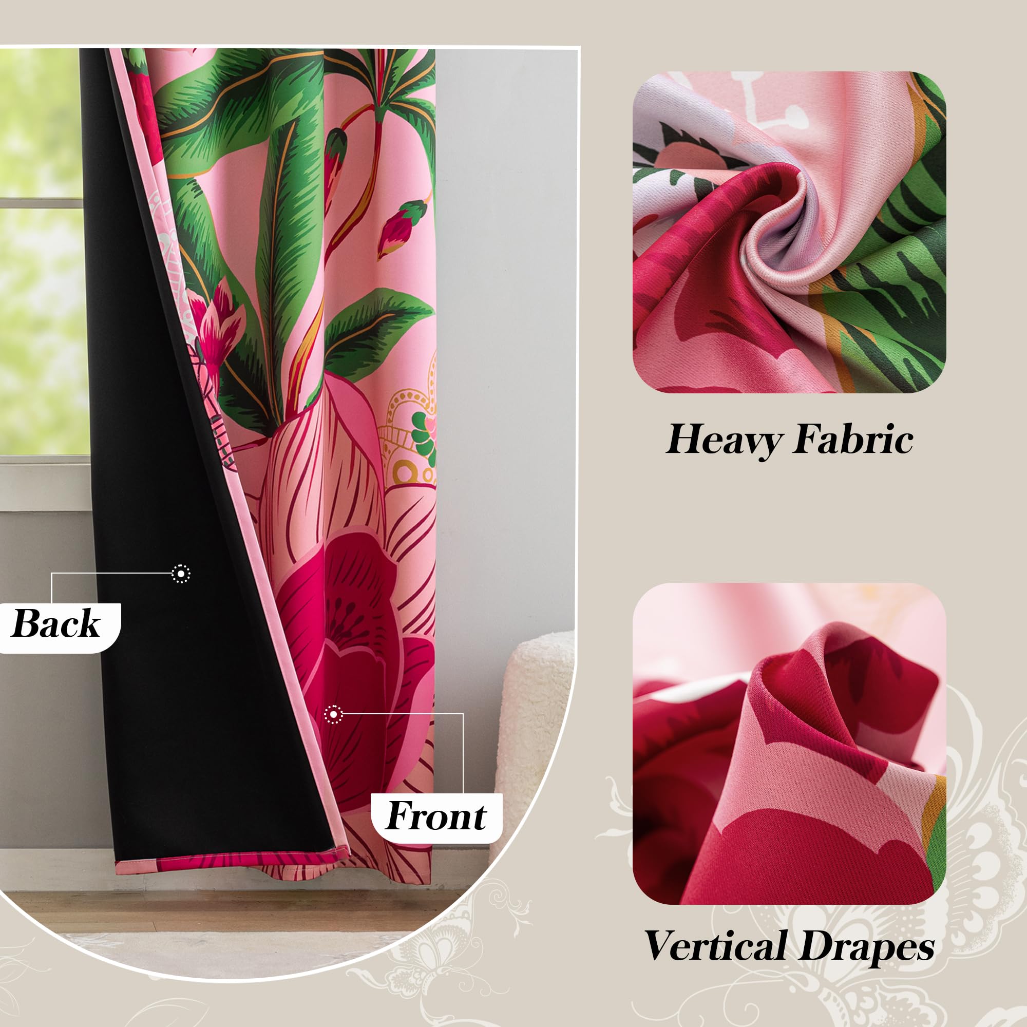 Tyrot curtains are machine-washable for easy care and maintenance.