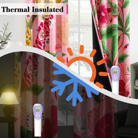 Tyrot curtains with eight grommets for easy hanging and durable operation.
