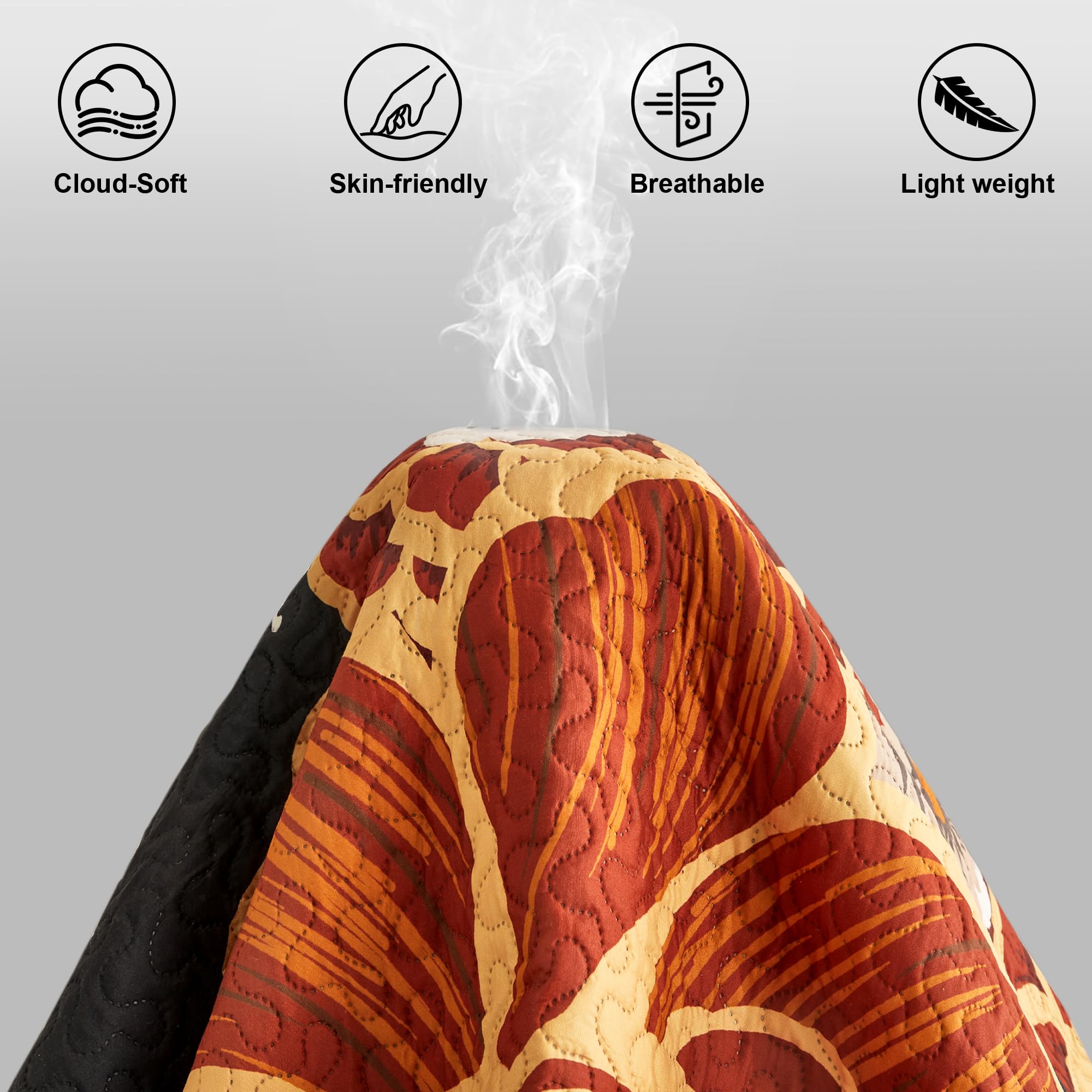 Easy-care Tyrot quilt designed for machine washing and durability