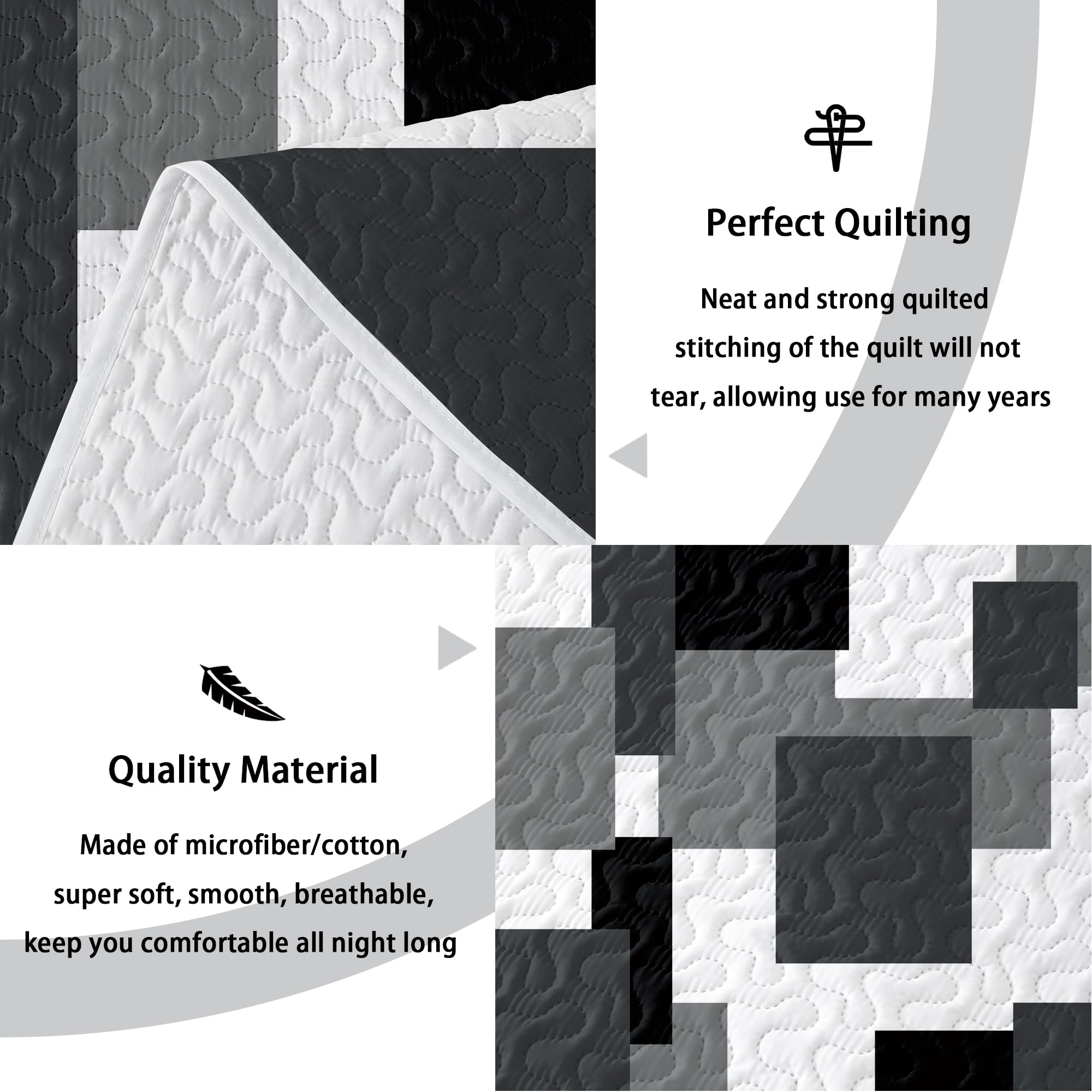 Tyrot modern quilt design enhances bedroom decor with clean lines.