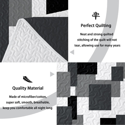 Tyrot modern quilt design enhances bedroom decor with clean lines.