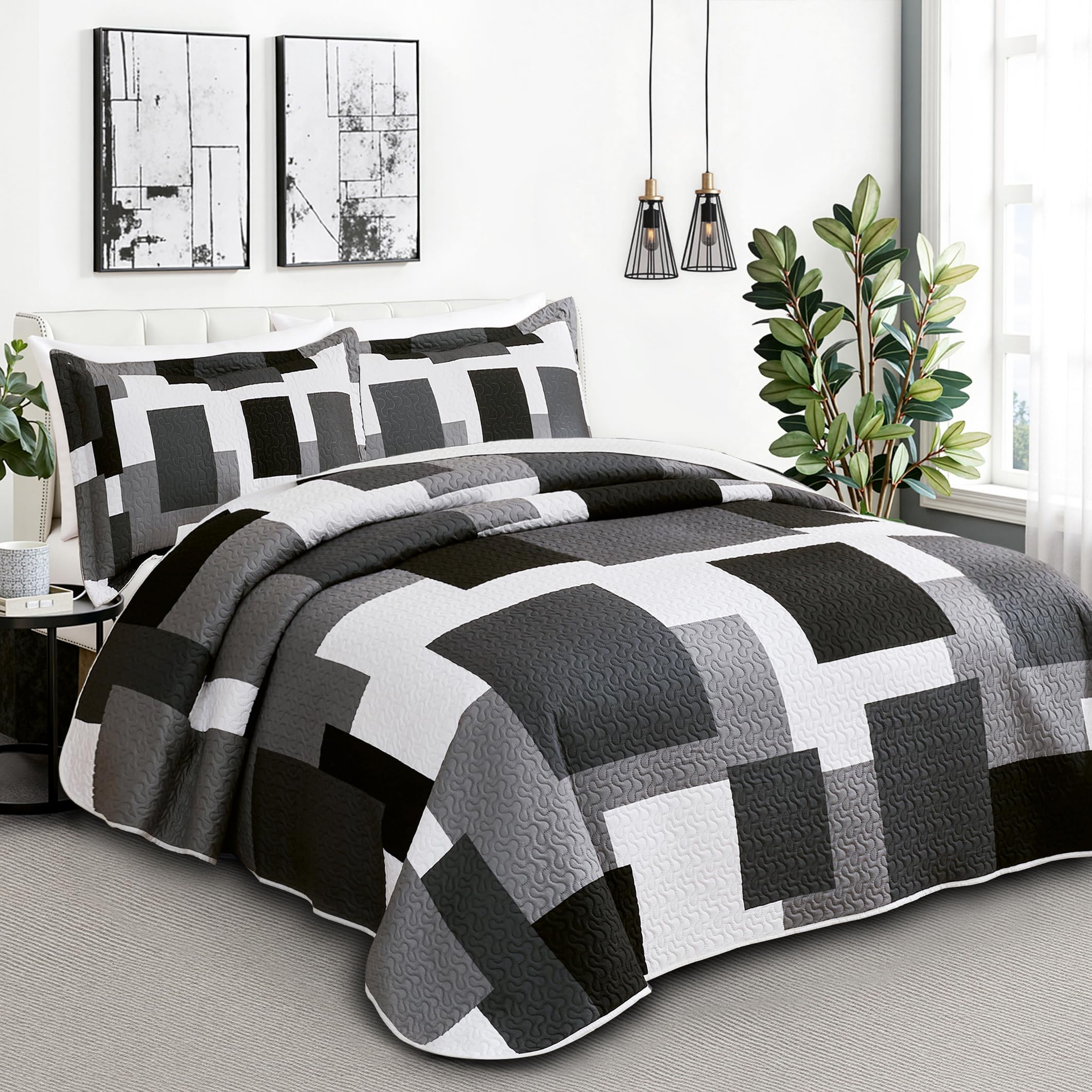 Tyrot 2-pillow-shams 20x26 complement the quilt for cohesive decor