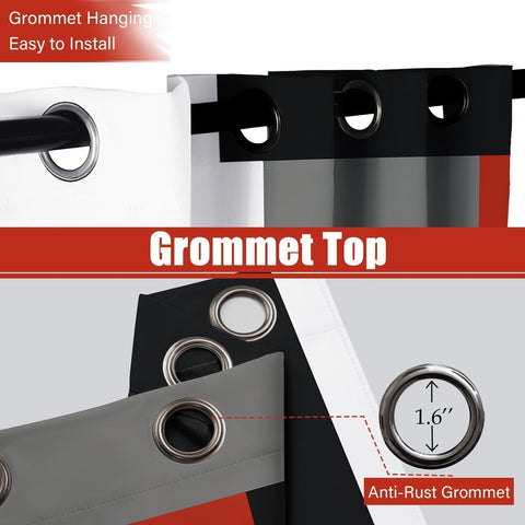 Tyrot red blackout curtains easy care fabric suitable for frequent washing.