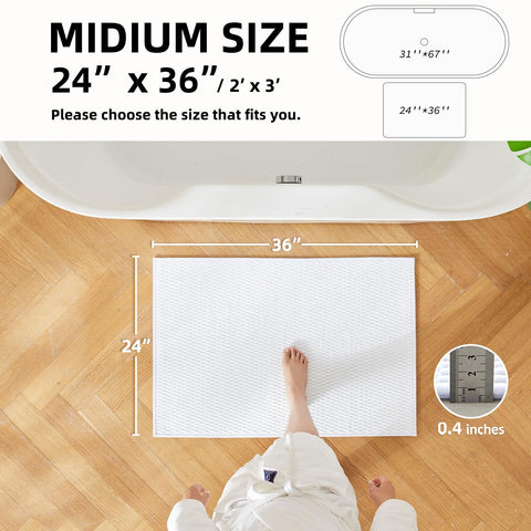 TYUU absorbent quick-dry rug soaks spills and dries fast for a cleaner bathroom