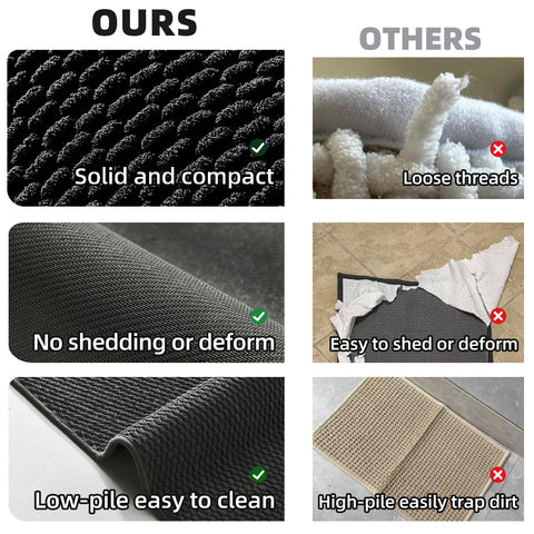 TYUU durable unibody design seen in a close-up of the rug backing