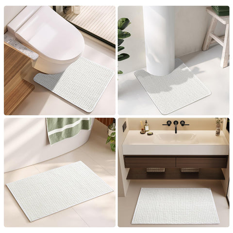 TYUU front-of-sink rug stays put between uses.