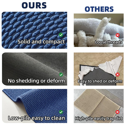 TYUU bathroom rug front-of-sink scenario on tile ensures comfort