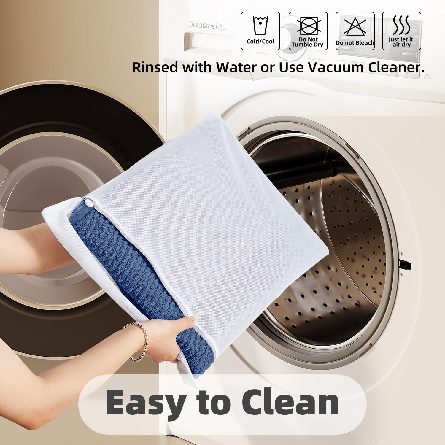 TYUU bathroom rug low-pile design saves space on small floors
