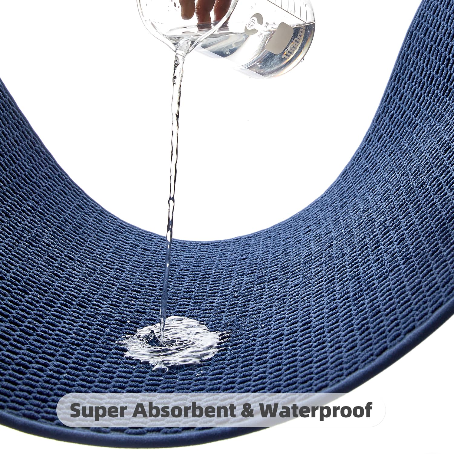 TYUU bathroom rug machine washable for easy cleaning
