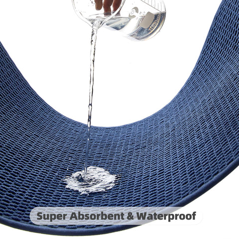 TYUU bathroom rug machine washable for easy cleaning