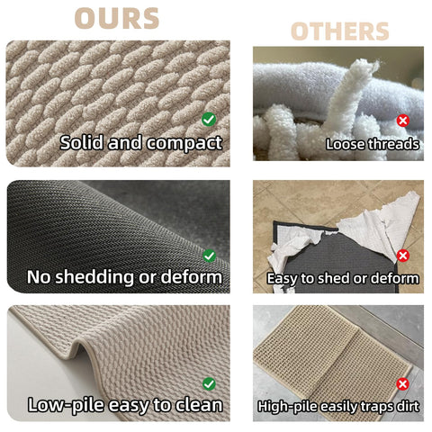 TYUU machine-washable bath rug for simple cleaning