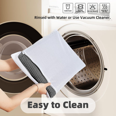 TYUU machine-washable rug design makes cleaning simple and convenient.