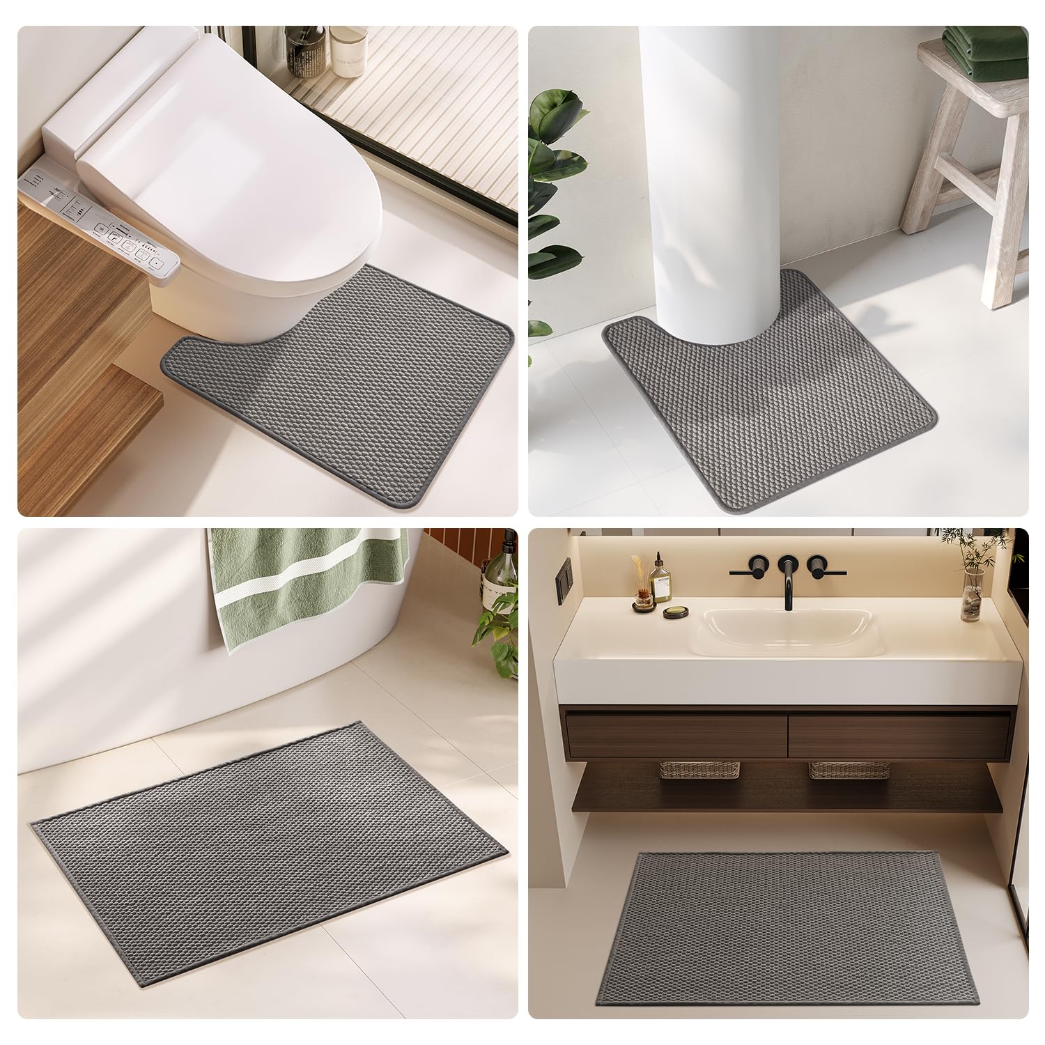 TYUU multi-purpose rug adapts to sinks, showers, or bedrooms.