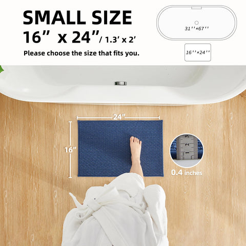 TYUU bathroom rug quick-dry fibers closeup highlights fast moisture evaporation