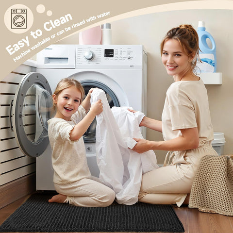 TYUU care-friendly rug is hand-washable for easy maintenance.
