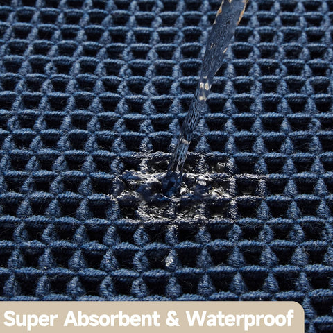 TYUU entryway-bath-mat navy-use supports hallway or stairs with comfort