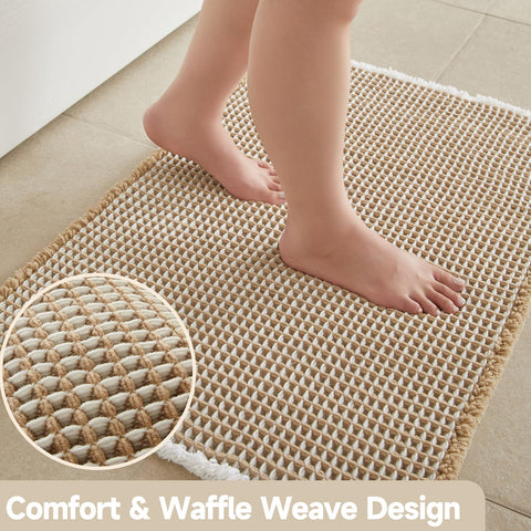 TYUU non-slip backing detail demonstrates secure grip on smooth floors