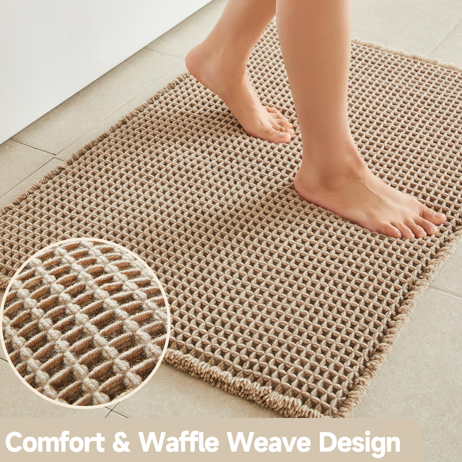 TYUU quick-dry, absorbent waffle weave clearly showing moisture control.