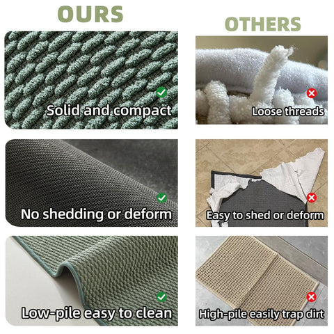 TYUU spa-inspired rug complements diverse bathroom decor.
