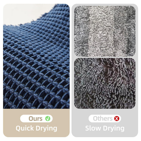 TYUU versatile-bath-mat navy-placement fits sink, shower, tub, or entry