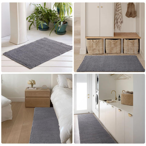 TYUU waffle bath mat soft texture complements farmhouse decor