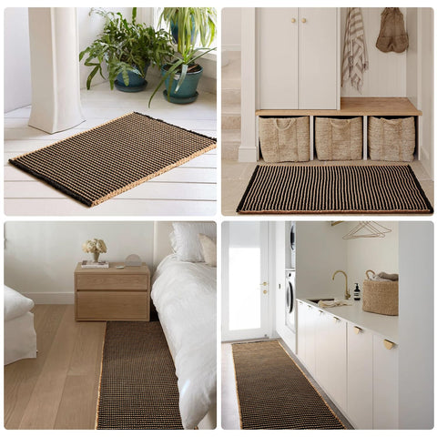 TYUU Waffle Bath Mat washable design with easy cleaning and quick rinse.