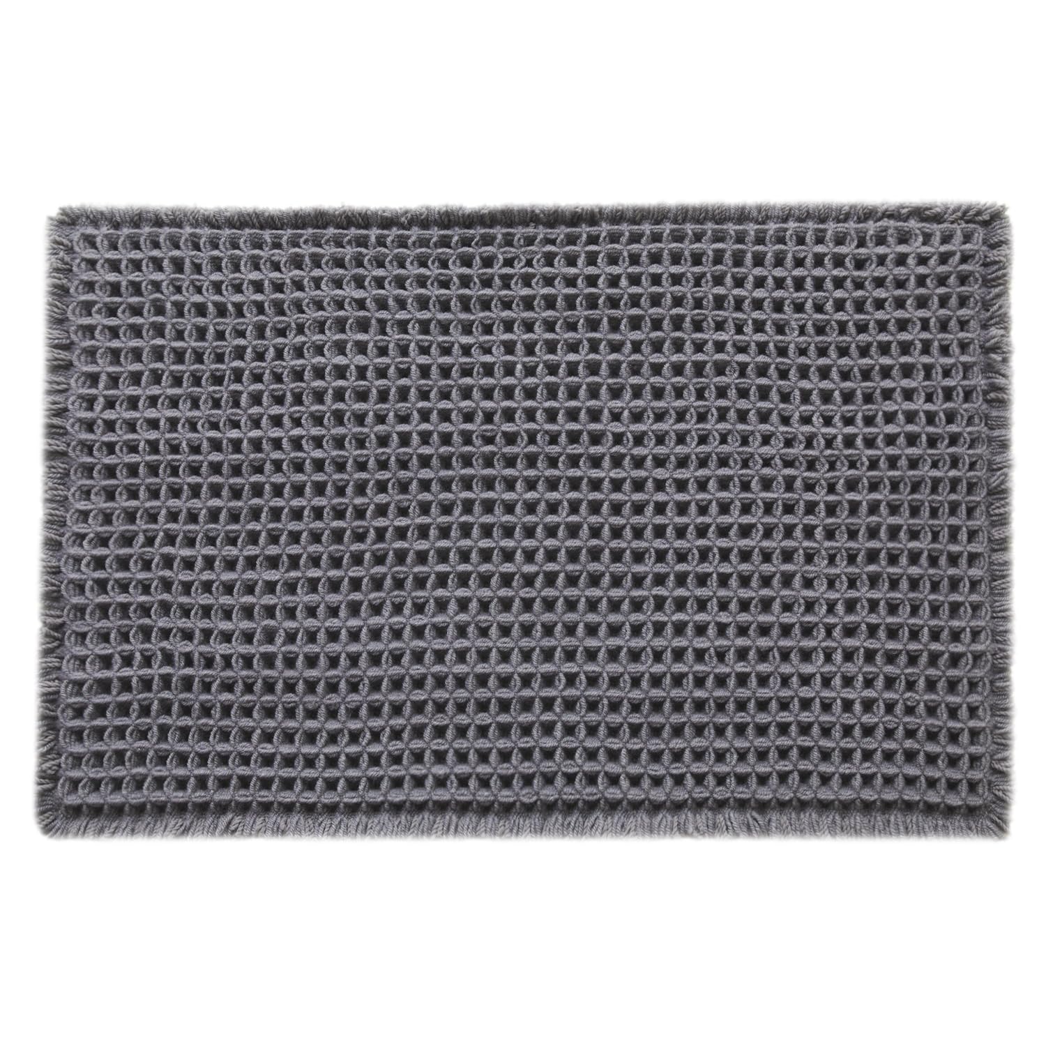 TYUU waffle bath mat machine-washable for easy cleaning