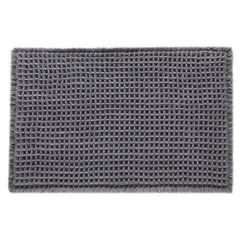 TYUU waffle bath mat machine-washable for easy cleaning