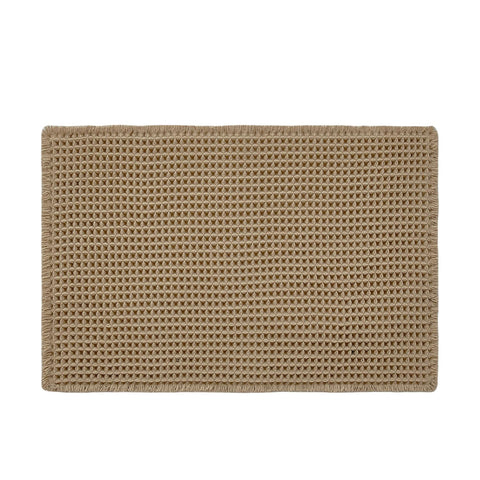 TYUU waffle bath mat packaging flatlay.