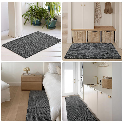 TYUU waffle texture bath mat provides spa-like comfort