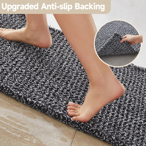 TYUU washable bath rug for simple cleaning and longevity