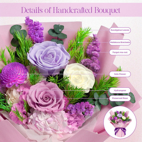 Tyvouflo built-in vase included for easy display.