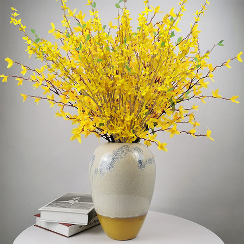 DIY floral arrangement with U'Artlines Forsythia branch stems