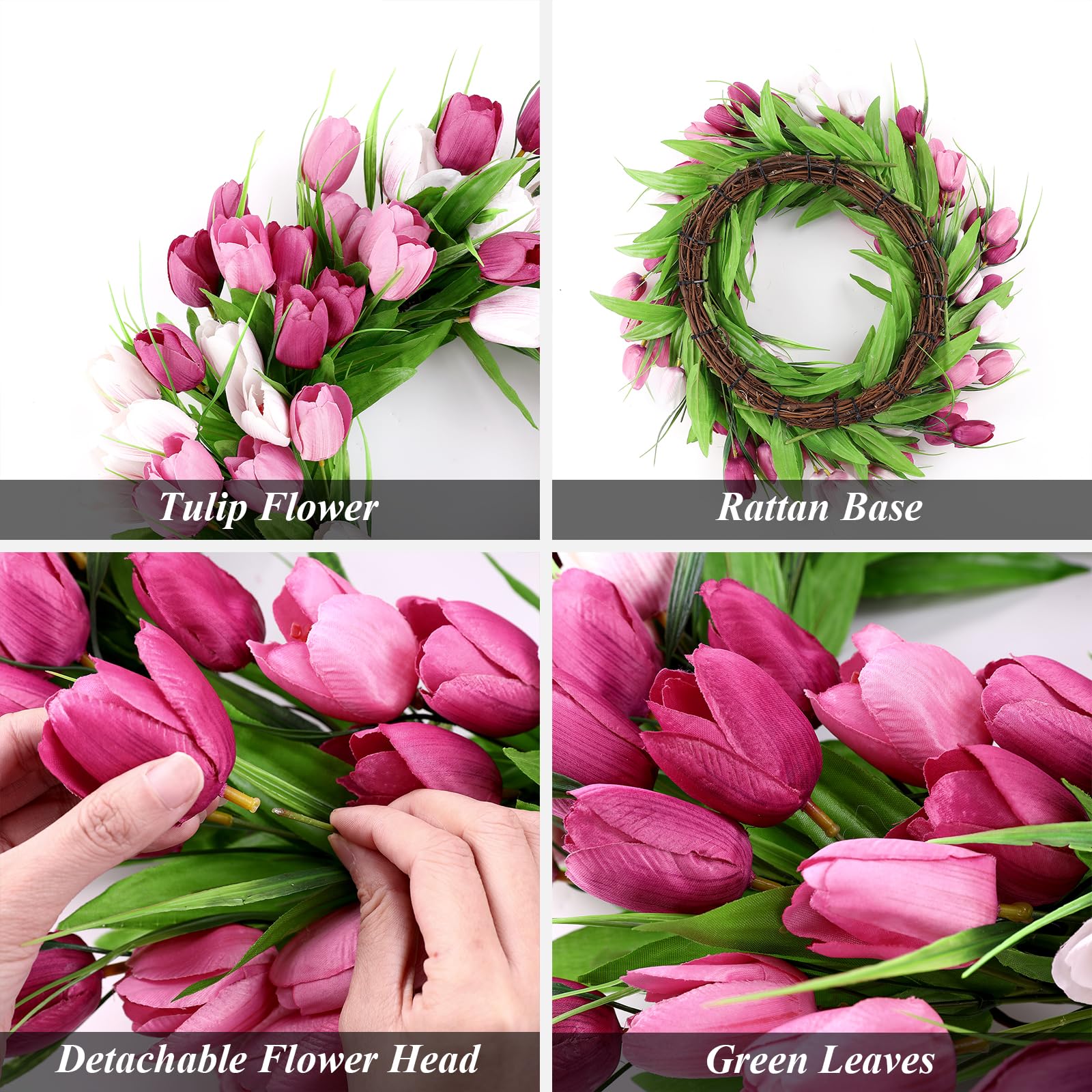 U'Artlines front-door decor wreath suitable for weddings or special occasions.