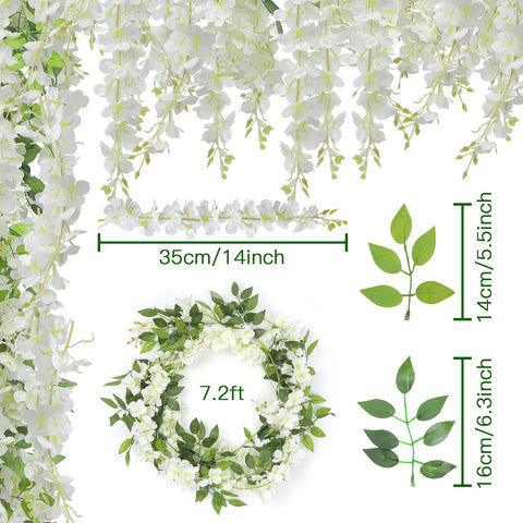 U'Artlines wisteria garland 7.2 ft length ideal for large arches.