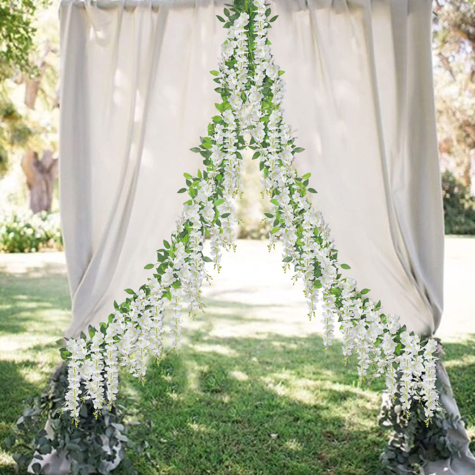 U'Artlines wisteria garland enhances home decor