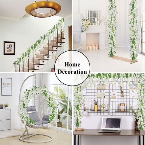 U'Artlines wisteria garland lifelike look enhances backdrops.