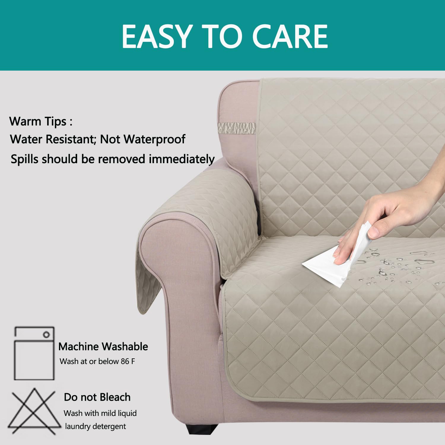 U-NICE HOME easy-install design drape, tuck, and adjust for a seamless look.